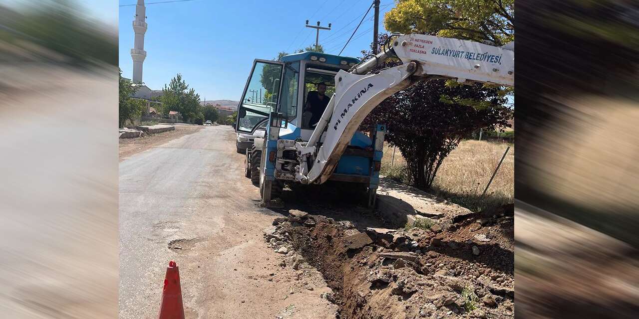 Sulakyurt’ta eski su boruları tarihe karışıyor
