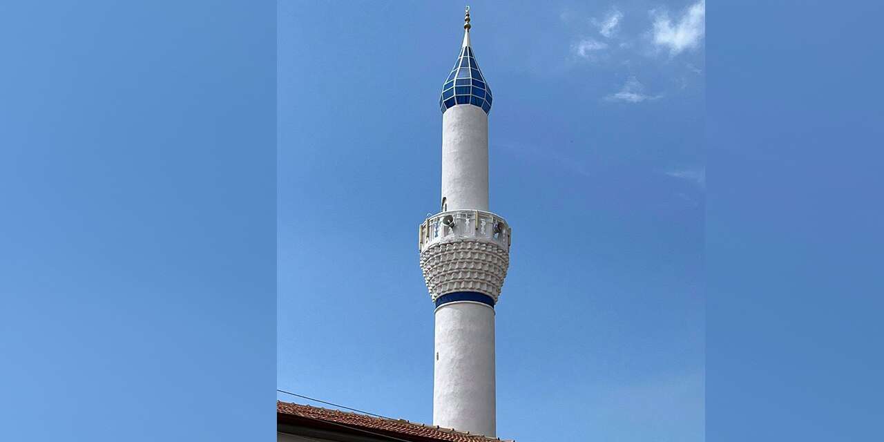 Keskin’de fırtınanın zarar verdiği cami minaresi restore edildi