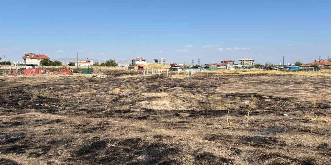 Ankara’da otluk alanda çıkan yangın söndürüldü