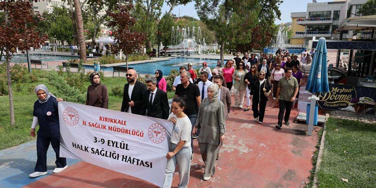 Sağlık için farkındalık yürüyüşü gerçekleştirildi