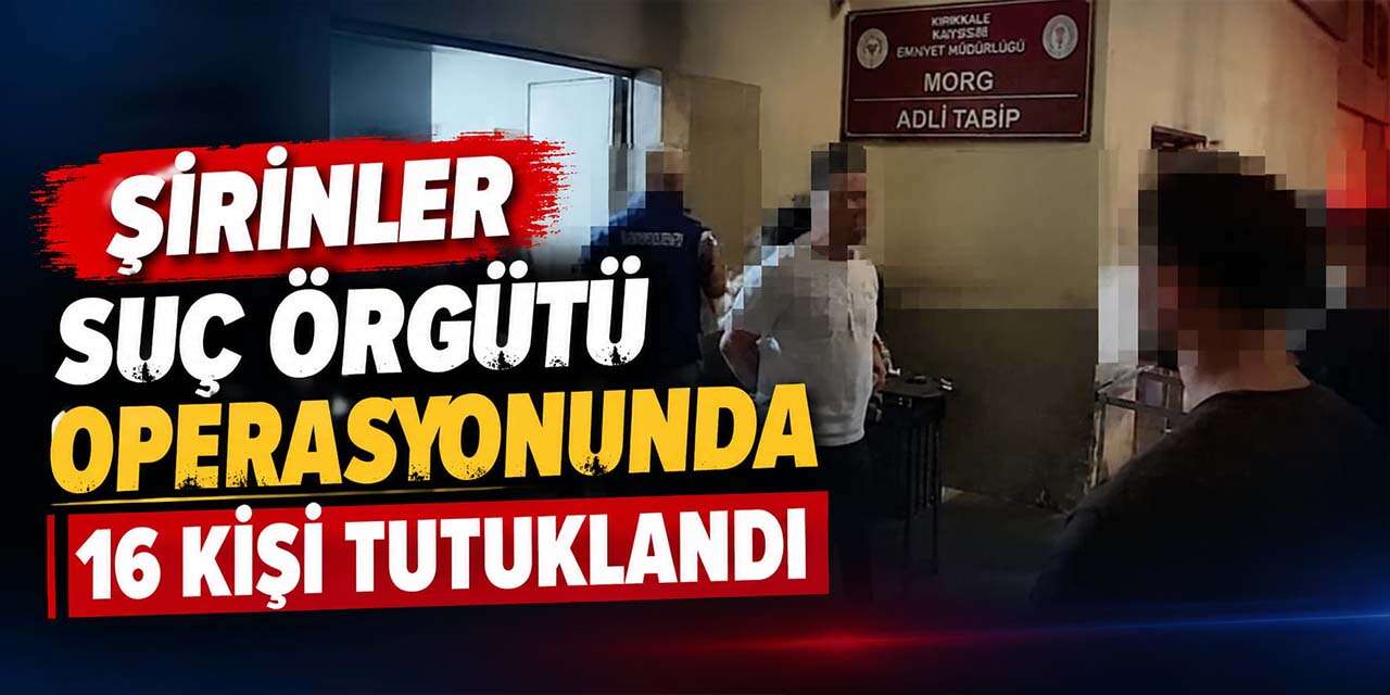 Şirinler suç örgütü operasyonunda 16 kişi tutuklandı