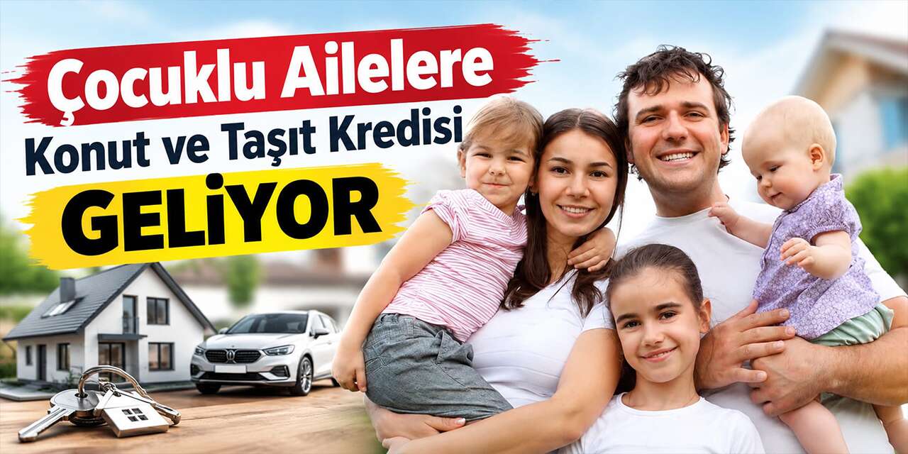 Çocuklu ailelere konut ve taşıt kredisi geliyor