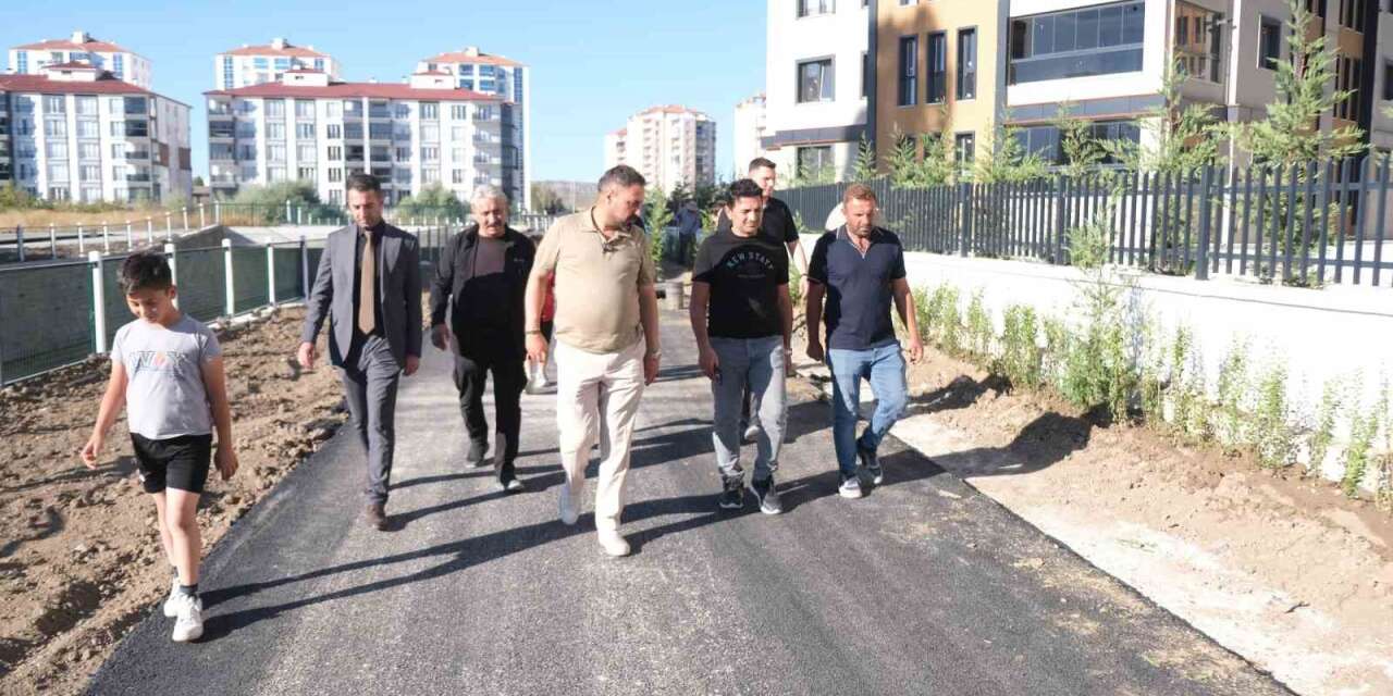Sorgun’da yürüyüş ve bisiklet yolu çalışmaları sürüyor