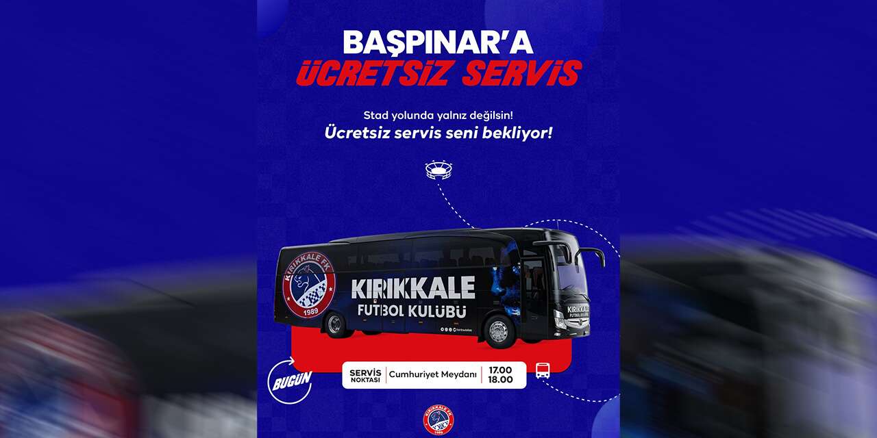 Kırıkkale-Kırşehir maçı için ücretsiz servis kaldırılacak