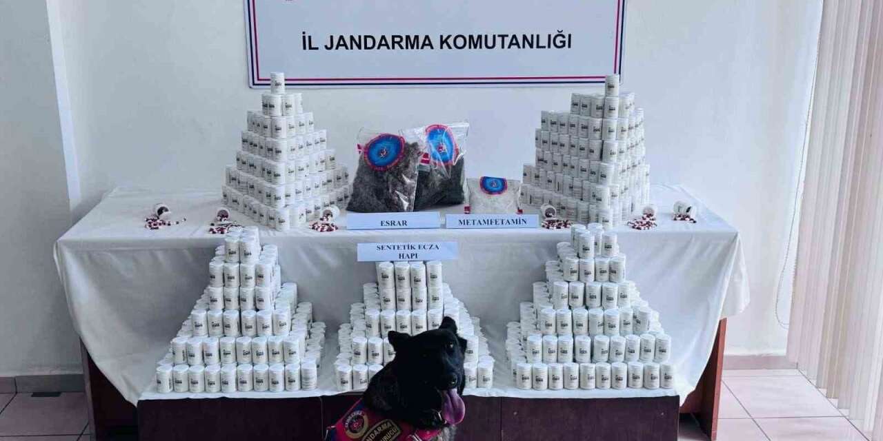 Binlerce sentetik ecza hapı ve uyuşturucuyla yakalanan sanığın yargılanmasına devam edildi