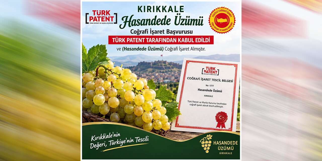 Kırıkkale’nin eşsiz lezzeti tescillendi! Hasandede üzümü artık coğrafi işaretli