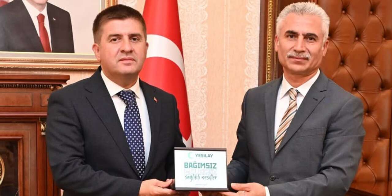 Bağımlılıkla mücadelede yeni adımlar: Yeşilay’dan Vali Sarıibrahim’e ziyaret