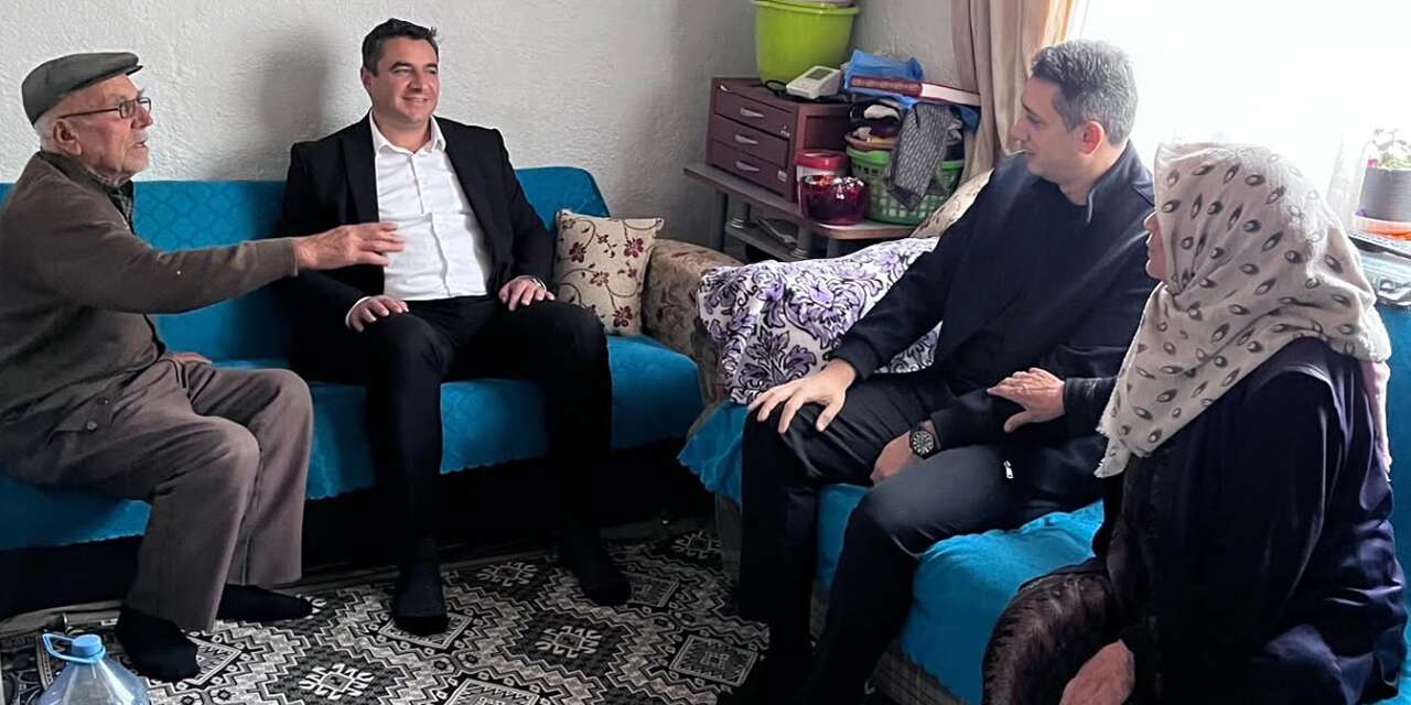 Keskin Kaymakamı Kayatürk’ten anlamlı ziyaret: İlten çiftini evlerinde ziyaret etti