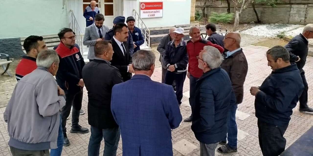 Karakeçili Kaymakamı Yasin Mert köylerde vatandaşlarla buluştu