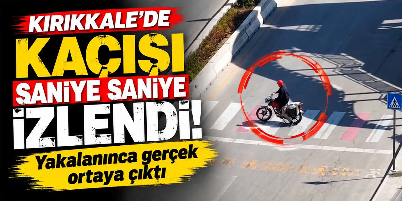 Kaçışı havadan saniye saniye izlendi: Ehliyeti geçersiz, motosikleti çalıntı çıktı