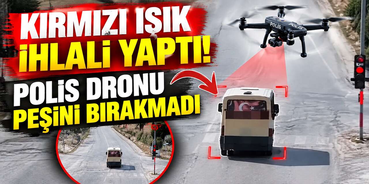 Polisten kaçacağını sandı! Dron adım adım takip etti
