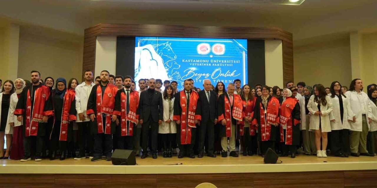 Kastamonu’da veteriner hekim adayları beyaz önlüklerini giydi