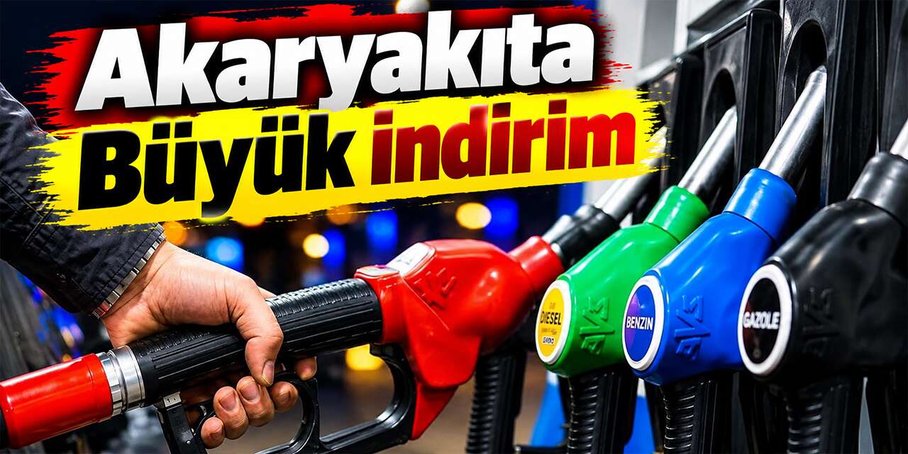 Akaryakıta büyük indirim