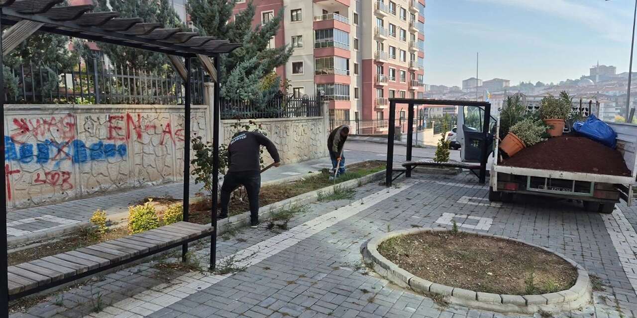 Yahşihan’ın cadde ve yeşil alanlarında bakım mesaisi