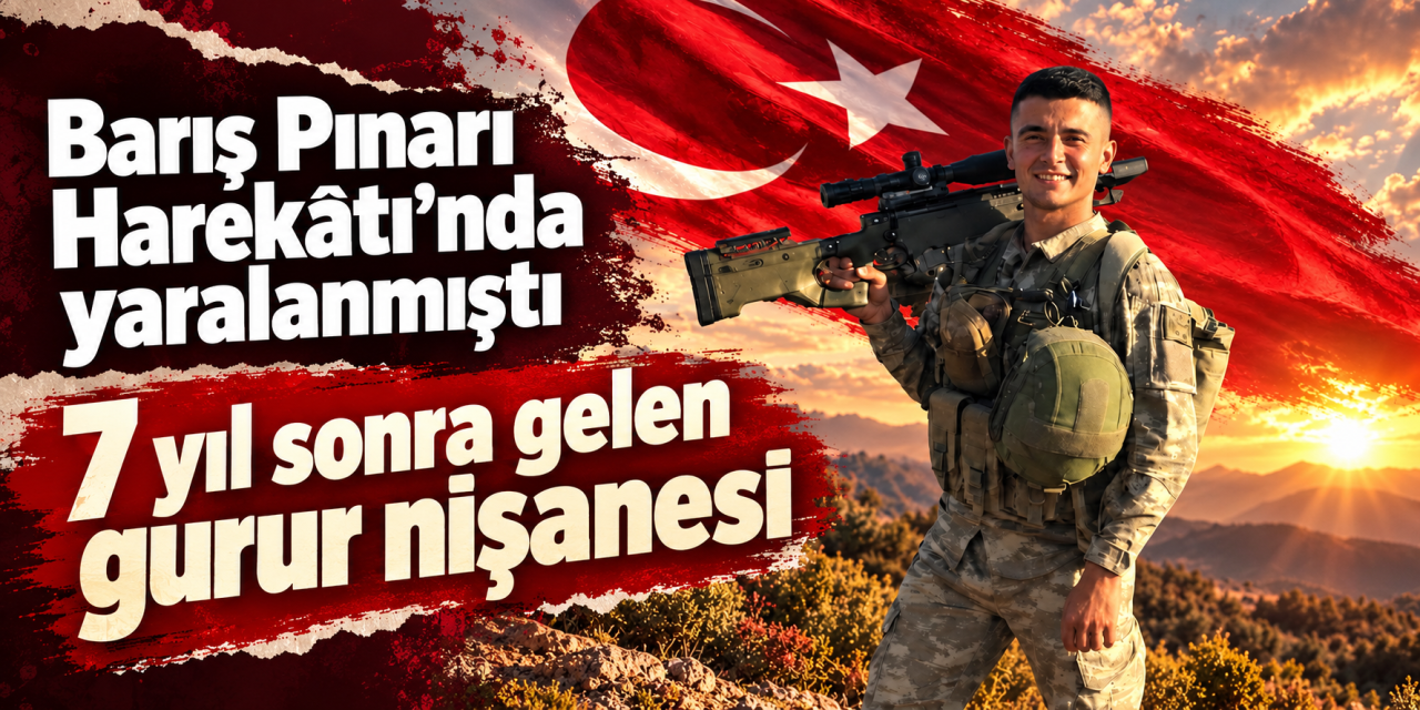 Barış Pınarı Harekâtı’nda yaralanmıştı: 7 yıl sonra gelen gurur nişanesi