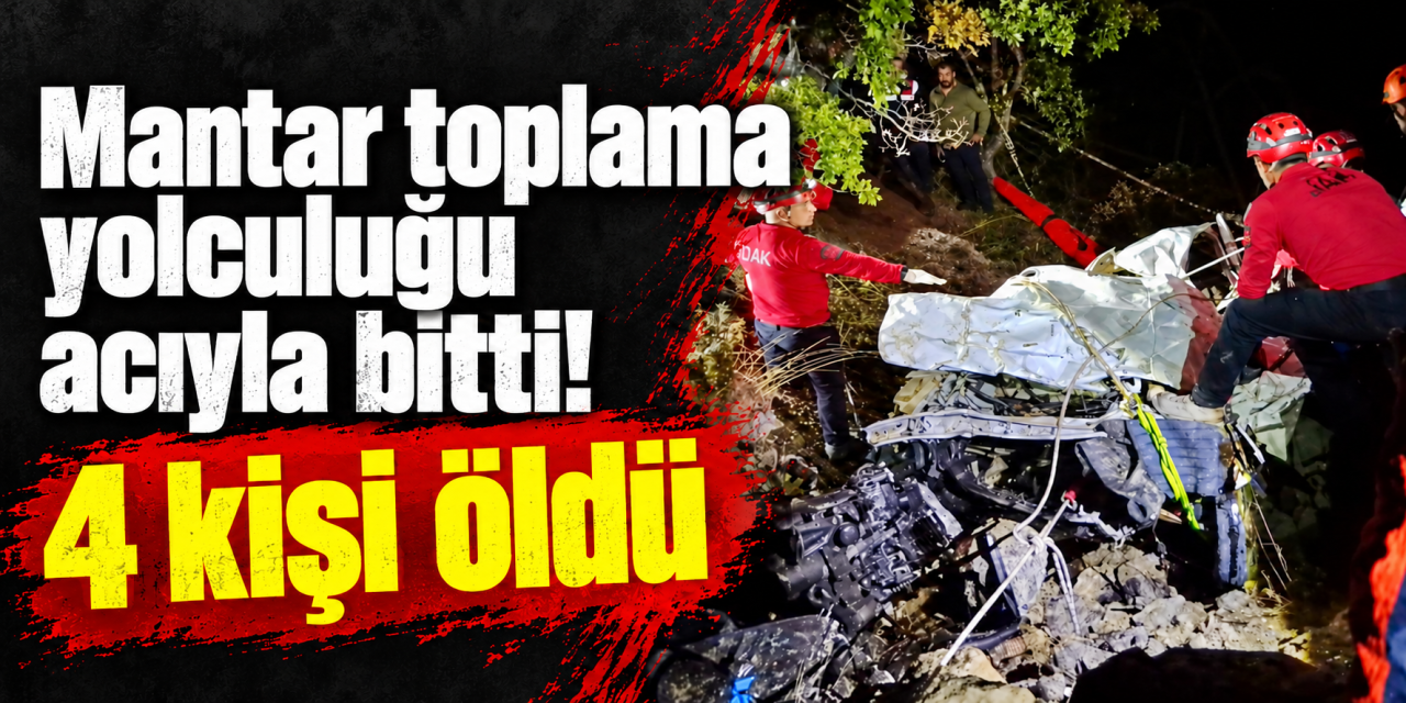 Mantar toplama yolculğu faciayla son buldu: 4 kişi öldü!