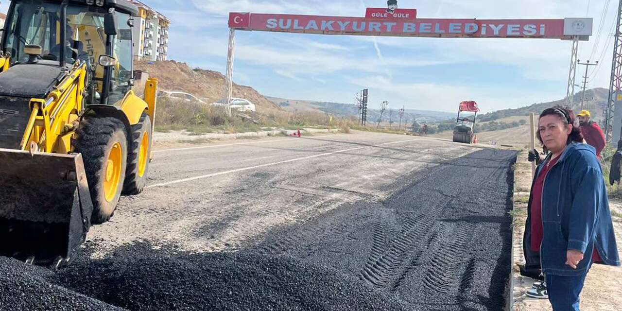 Sulakyurt’ta yollara asfalt dokunuşu! Çalışmalar devam ediyor