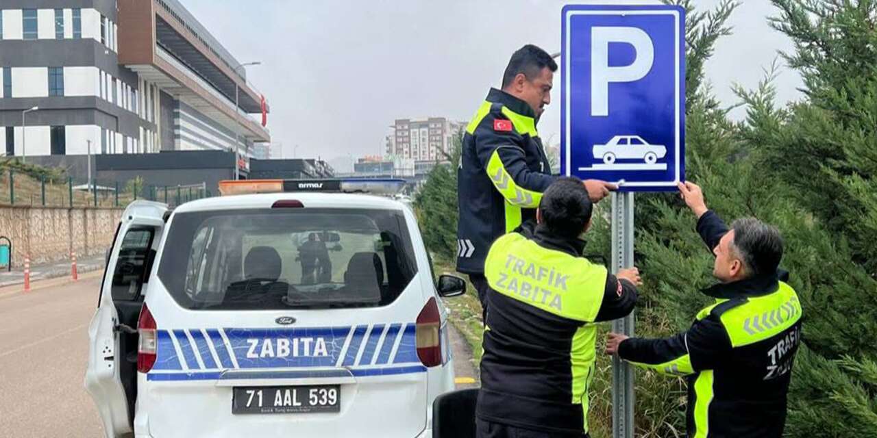 Yahşihan'da trafik düzenlemesi! Bu noktalara yeni levhalar yerleştirildi