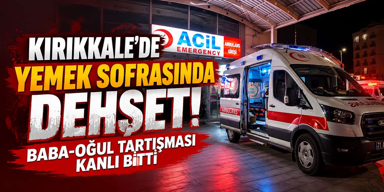 Yemek sofrasında evlat dehşeti: Babasını bıçakla öldürdü