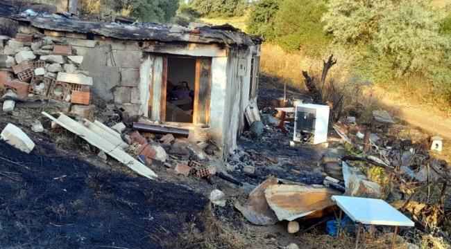 Bahşılı’da bağevinde yangın çıktı