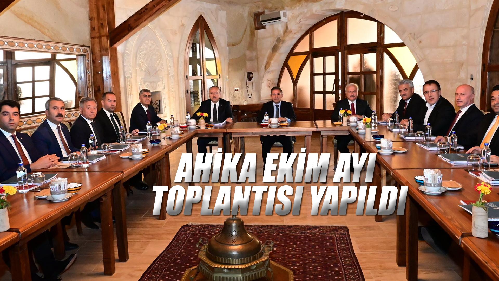 AHİKA EKİM AYI TOPLANTISI YAPILDI