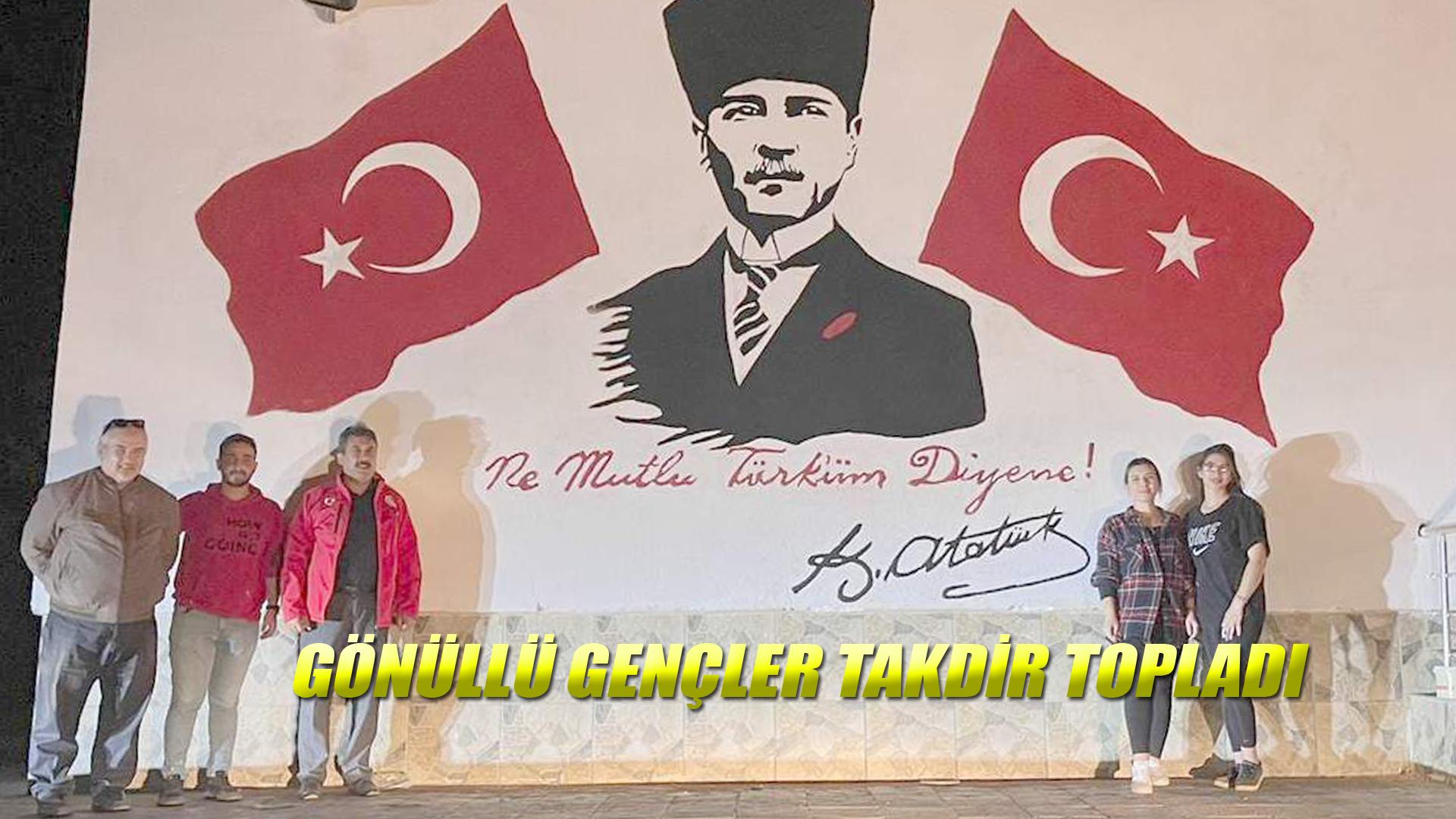 GÖNÜLLÜ GENÇLER TAKDİR TOPLADI