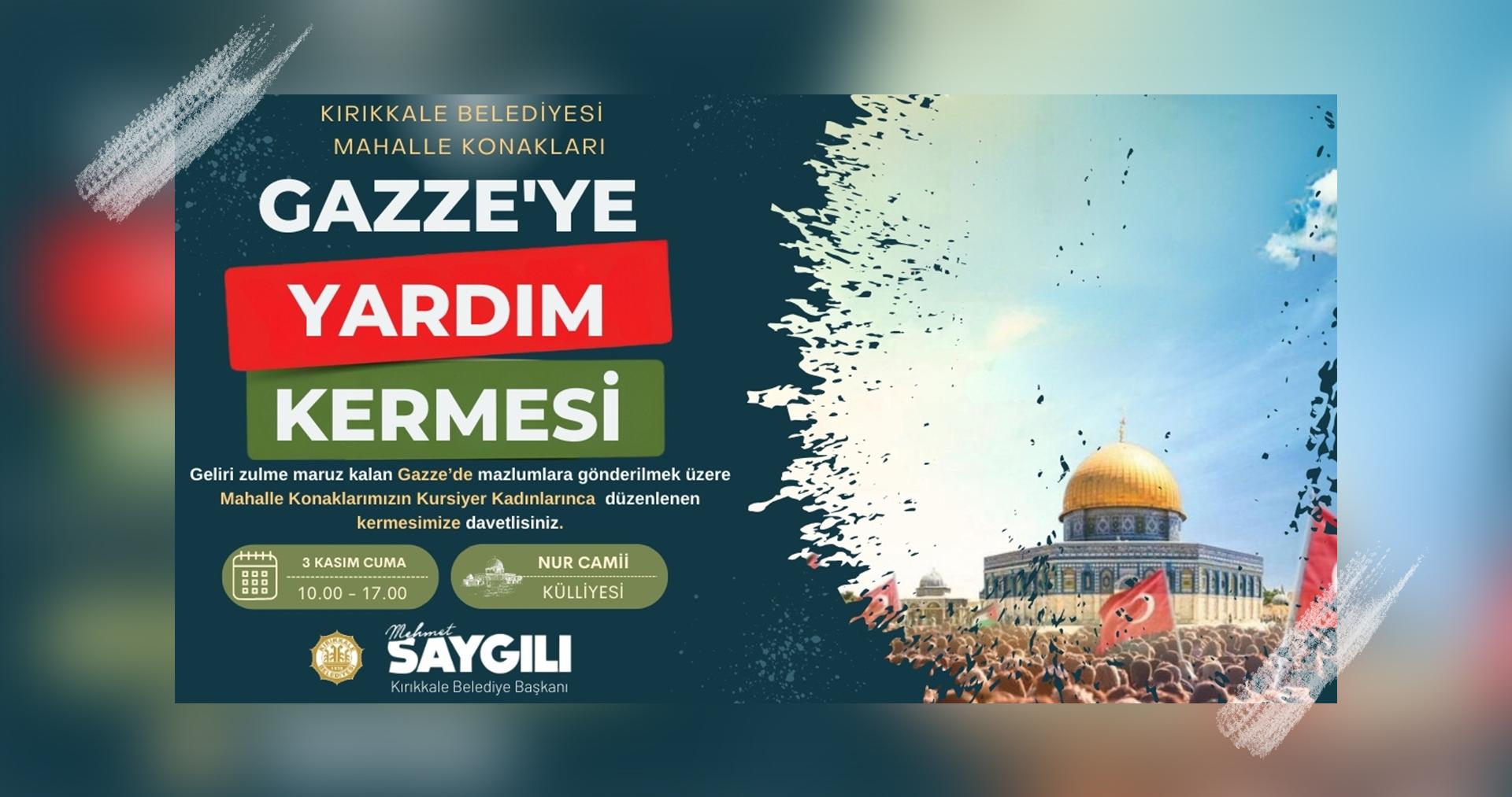 FİLİSTİNE DESTEK İÇİN YARDIM KERMESİ DÜZENLENECEK