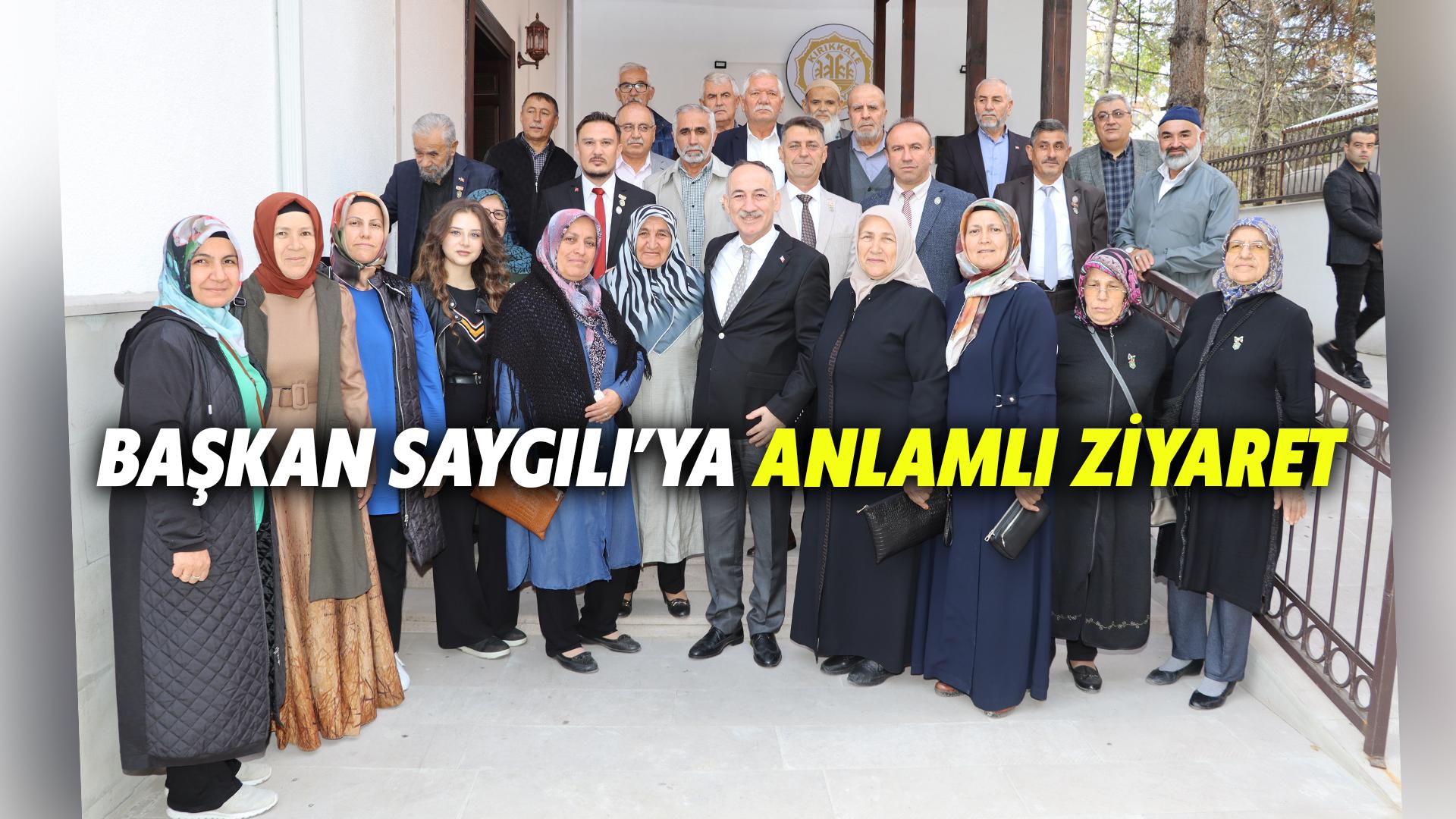 BAŞKAN SAYGILI’YA ANLAMLI ZİYARET