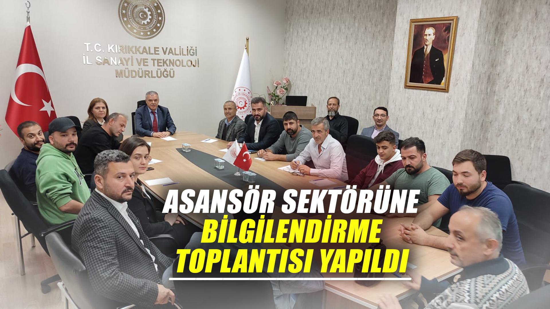 ASANSÖR BİLGİLENDİRME TOPLANTISI YAPILDI