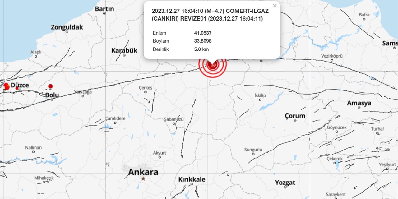 Çankırı depremi Kırıkkale’den de hissedildi