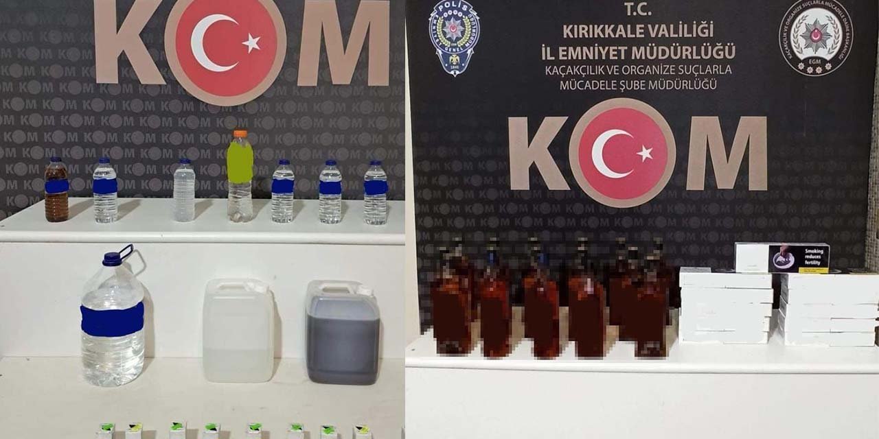 Kırıkkale’de yılbaşı öncesi kaçak içki operasyonu