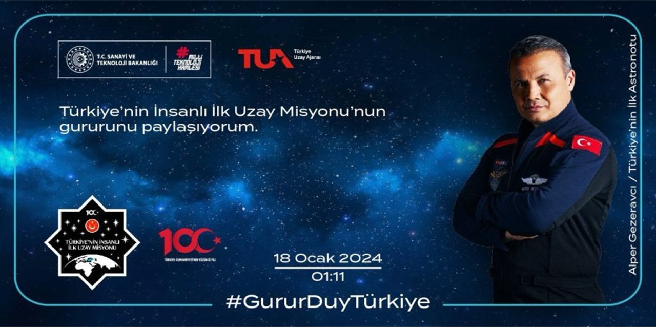 Türkiye’nin insanlı ilk uzay misyonu için hatıra bileti