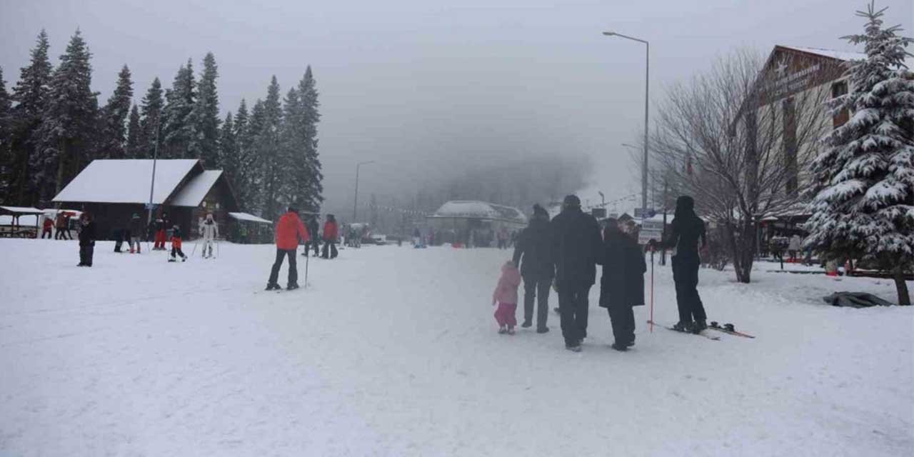 Ilgaz Dağı’nda yarıyıl tatili yoğunluğu