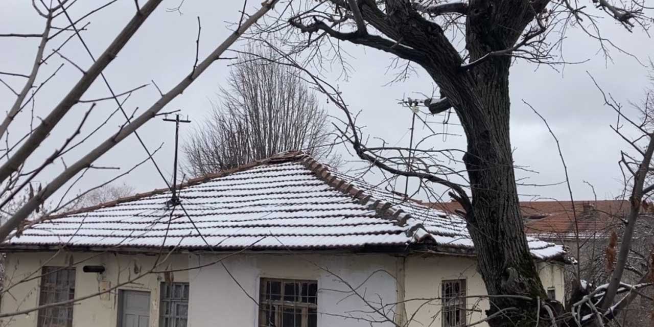 Çankırı’da kar yağışı etkili oldu