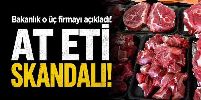 At eti skandalı: Bakanlık o üç firmayı açıkladı!