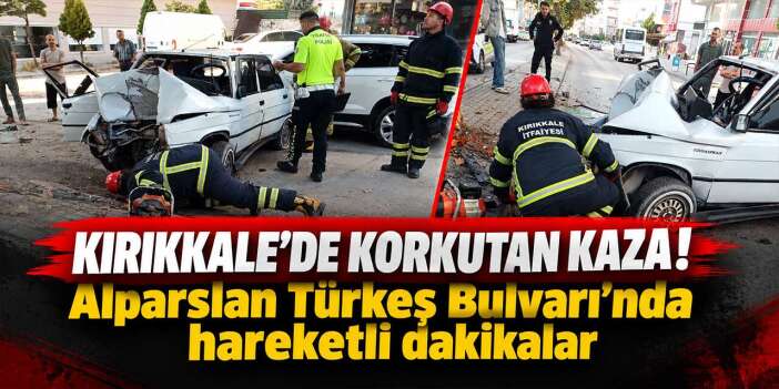 Kırıkkale’de korkutan kaza! Alparslan Türkeş Bulvarı’nda hareketli dakikalar