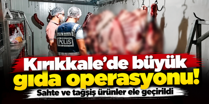 Kırıkkale’de gıda operasyonu! Sahte taklit ve tağşiş edilmiş ürünler ele geçirildi