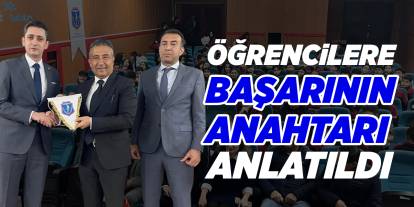 Öğrencilere başarının anahtarı anlatıldı