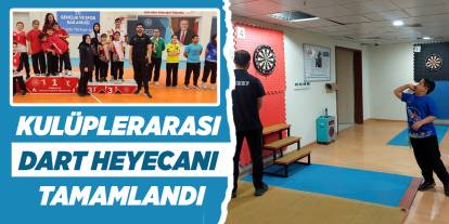 Kulüplerarası dart heyecanı tamamlandı