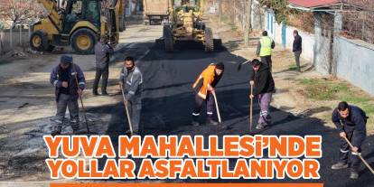 Yuva Mahallesi’nde yollar asfaltlanıyor