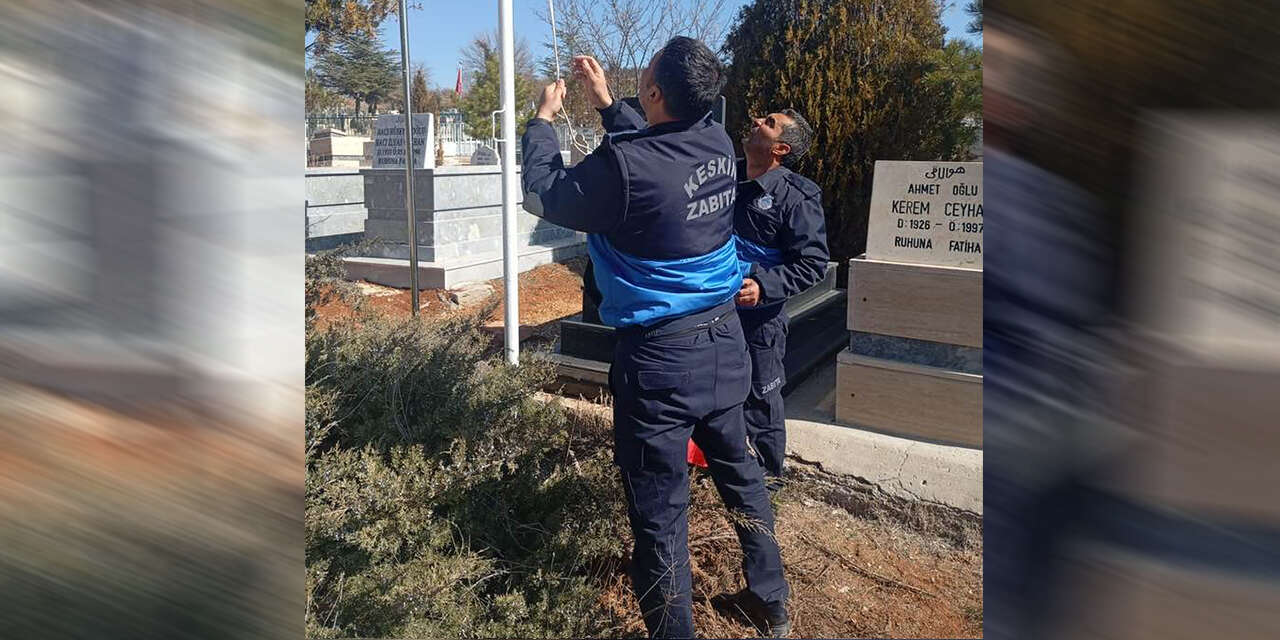 keskin-sehitliginde-bayraklar-yenilendi-2