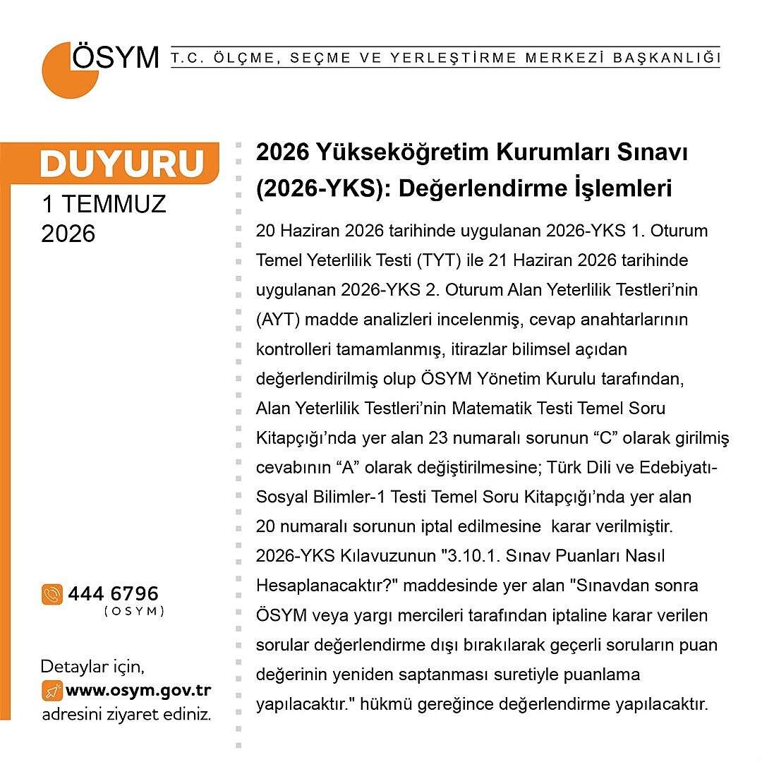 yuksekogretim-kurumlari-sinavi-yks-degerlendirmesi-yapildi-aytde-1-soru-iptal-edilirken-1-sorunun-da-cevabi-degisti