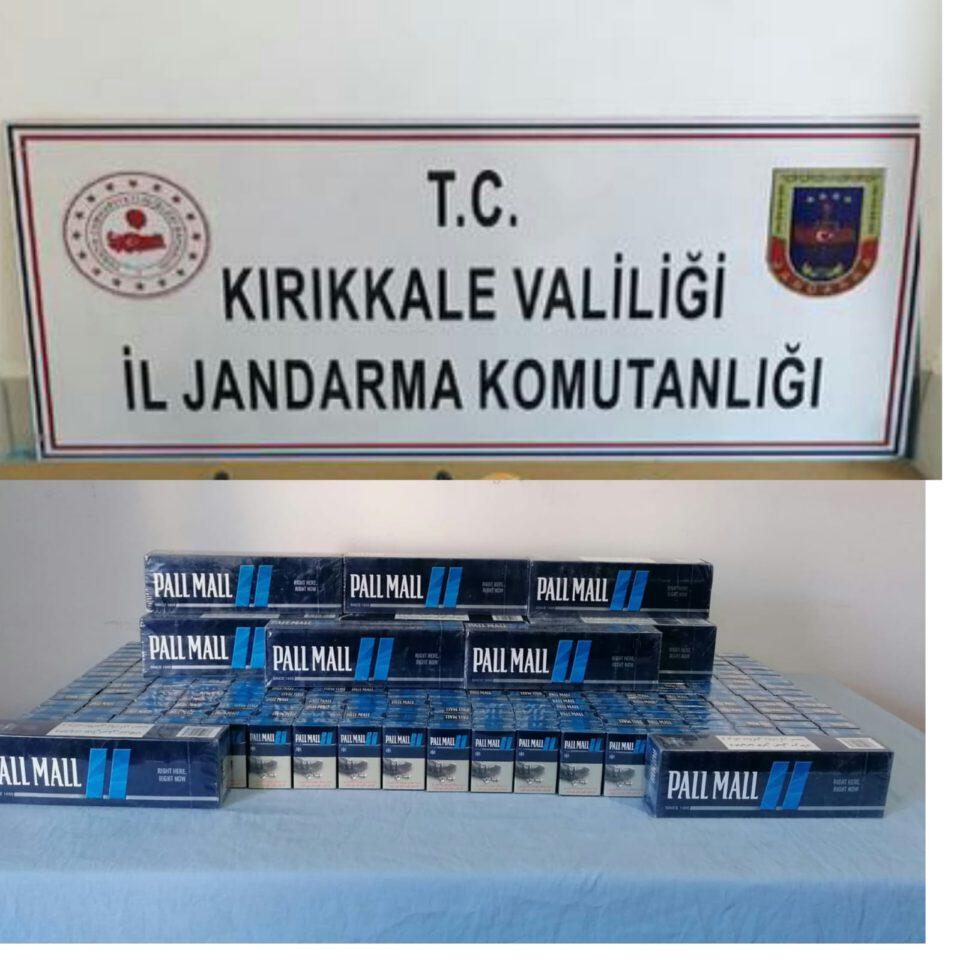 Jandarmadan Kırıkkale'de kaçak sigara operasyonu